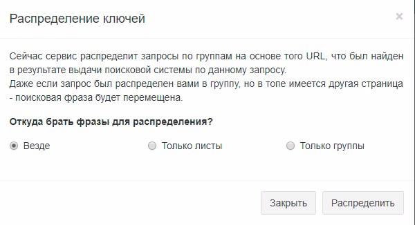 [08.01.18] Распределение ключей в &ldquo;Листы и группы&rdquo;